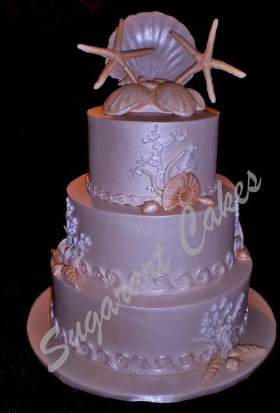 Sea Dream Wedding - Cake by Sugarart Cakes
