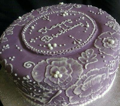 Brush Embroidery - Cake by Jade