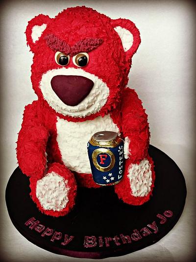 Lotso Bear with beer  - Cake by claire mcdonough