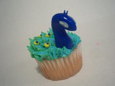peacock cupcakes - Cake by sweettooth