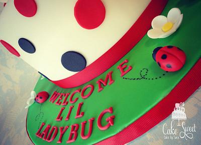 Welcome lil ladybug !! - Cake by Cake Sweet Cake By Tara
