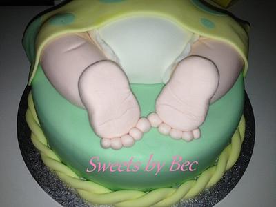 Baby Shower Cake - Cake by Bec