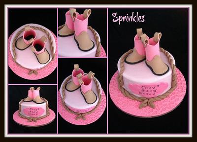 Cowgirl baby shower - Cake by Tennille Lulham