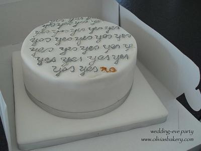 engagement cake - Cake by Olivia's Bakery