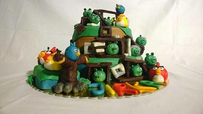Angry birds  - Cake by Lucias023