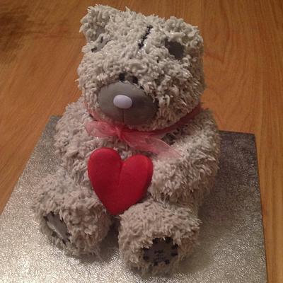 Me to you teddy Cake - Cake by Sarah's Crafty Cakes