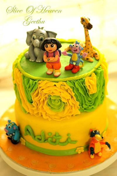 Dora The Explorer - Cake by Slice of Heaven By Geethu