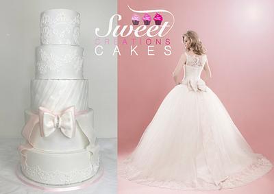 Romantic wedding cake - Cake by Sweet Creations Cakes