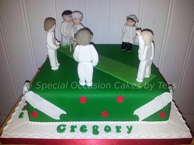 Cake for a cricket lover - Cake by Teresa Bryant