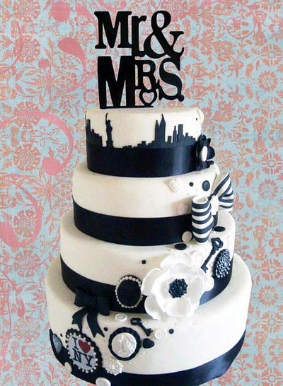 New York Wedding Cake - Cake by Mel Pearson-Jury