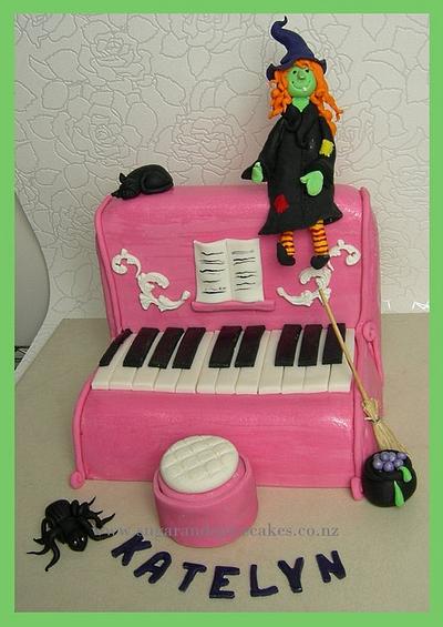 Witch piano Cake - Cake by Mel_SugarandSpiceCakes