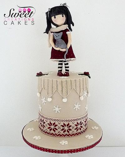 Gorjuss christmas/winter cake - Cake by Sweet Creations Cakes
