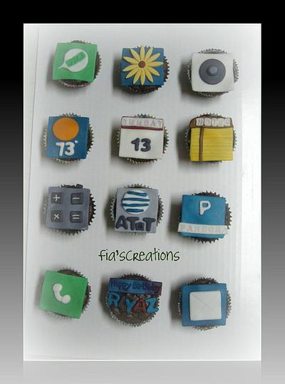 iPhone Cupcakes - Cake by FiasCreations