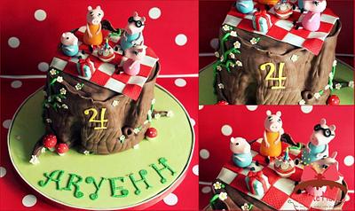 Peppa Pig Picnic :D - Cake by Trufflemuffle