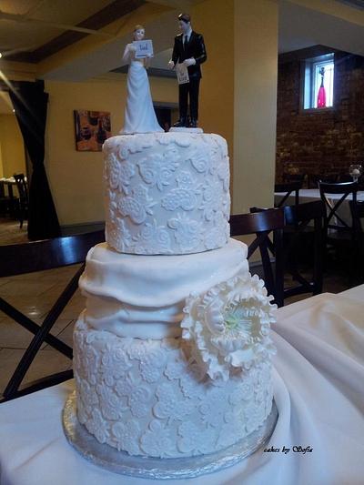 Lace Wedding Cake  - Cake by Sugar My World