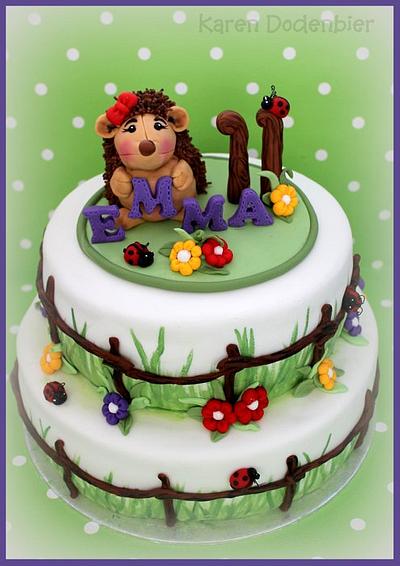 Sweet little hedgehog! - Cake by Karen Dodenbier