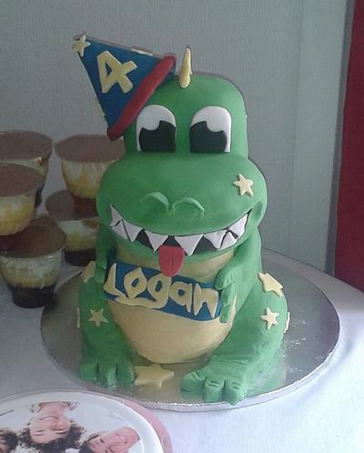 3D dinosaur cake - Cake by Kelly Robinson