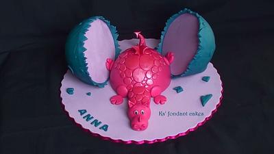 Baby Dragon - Cake by K's fondant Cakes