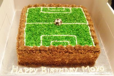 Football field cake - Cake by maryfergin