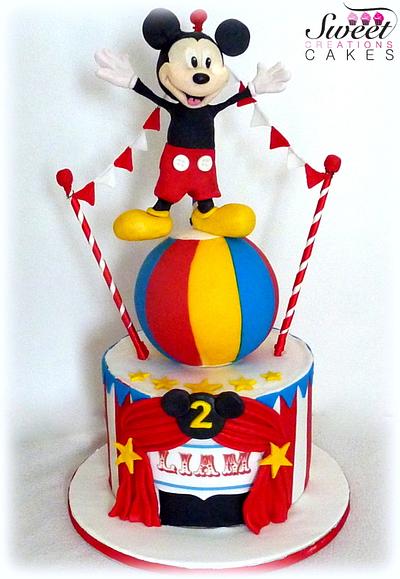 Mickey Mouse Circus theme - Cake by Sweet Creations Cakes