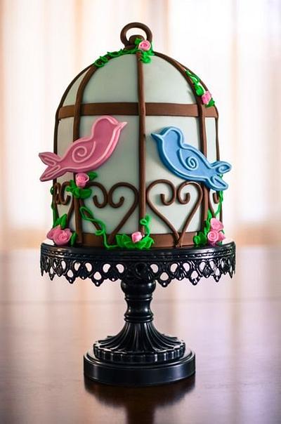 Birdcage Wedding Cake - Cake by Hello, Sugar!