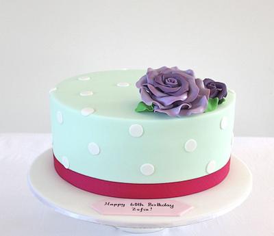 Pretty Rose Cake  - Cake by Alison Lawson Cakes