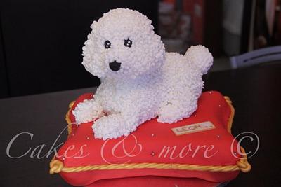 Poodle pillow cake - Cake by Elli & Mary