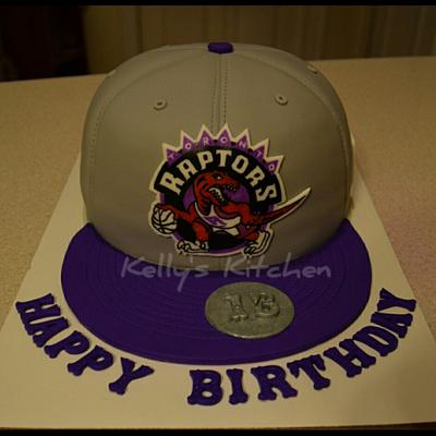 Toronto Raptors ball hat - Cake by Kelly Stevens