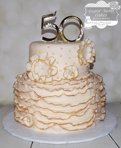 50th Anniversary - Cake by Sugar Sweet Cakes
