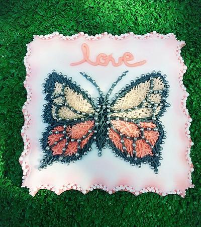String art butterfly  - Cake by Cookies by Joss 