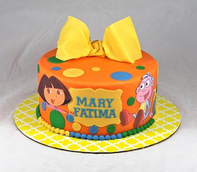 dora and boots - Cake by soods