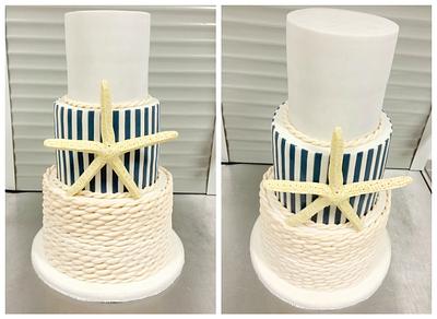 marine wedding cake - Cake by EvelynsCake