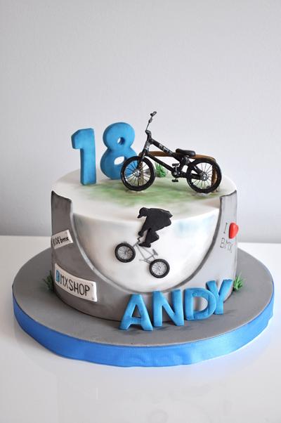 Love for  BMX bike - Cake by CakesVIZ