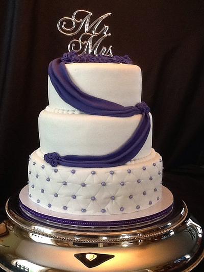 Purple wedding - Cake by John Flannery