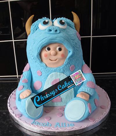 Baby in a Sully suit - Cake by ChrissysBristol