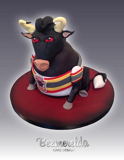Bradford Bull cake - Cake by Bezmerelda