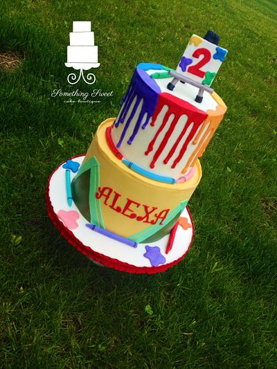 Crayon art cake - Cake by Something Sweet