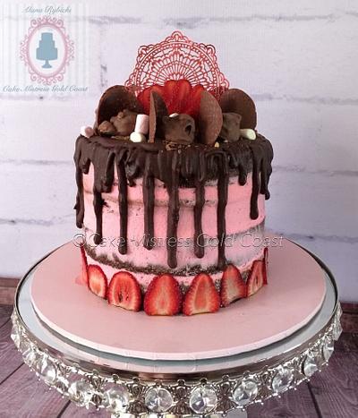 Strawberry Rocky Road - Cake by Alana 