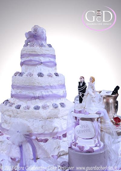 Lavender Wedding Cake  - Cake by Guardachedolci