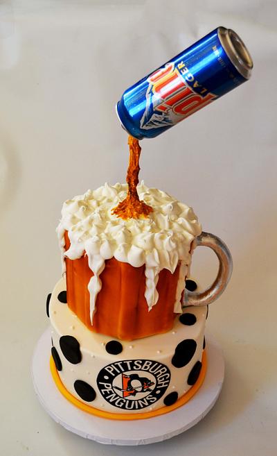 Beer and Hockey - Cake by Piece O'Cake 
