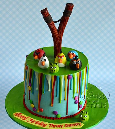 Angry Bird drip cake  - Cake by Hima bindu