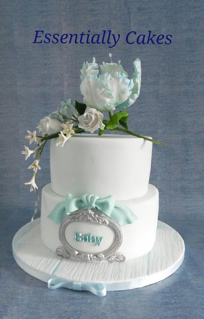 Floral Baby Shower - Cake by Essentially Cakes