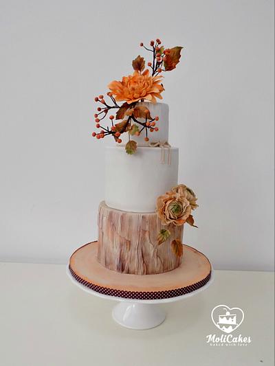 Autumn wedding cake  - Cake by MOLI Cakes