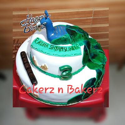Krishna theme cake - Cake by CakerznBakerz27