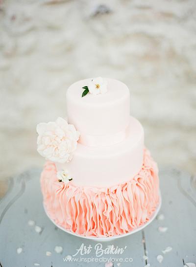 Blush WeddingCake - Cake by Art Bakin’