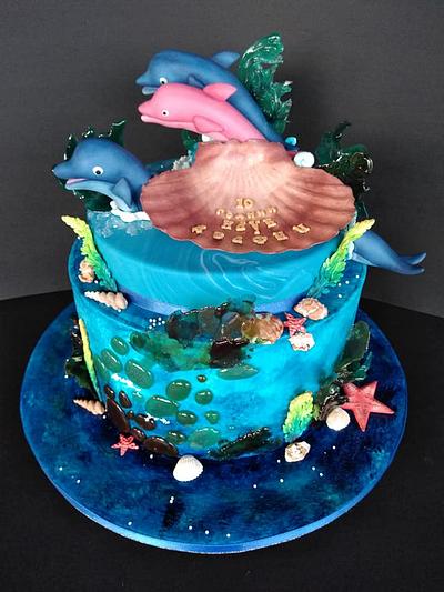 Dolphins - Cake by Dari Karafizieva