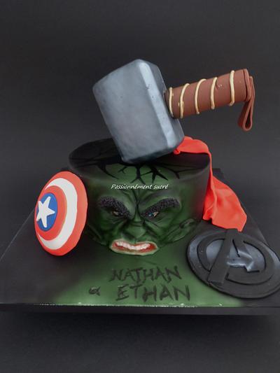 Avengers - Cake by PassionnementSucre