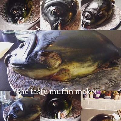 Large realistic bass cake. - Cake by Andrea 