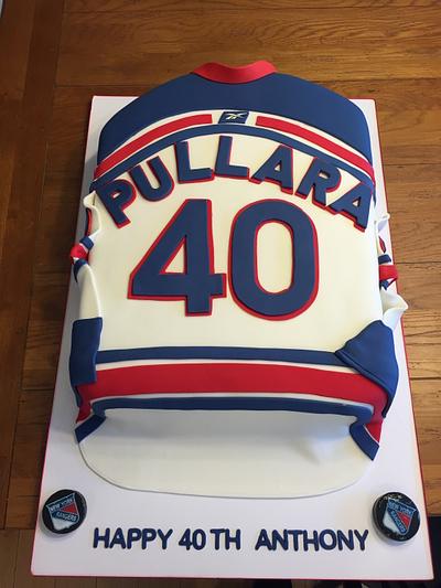 NY Rangers Jersey Cake - Cake by Dani