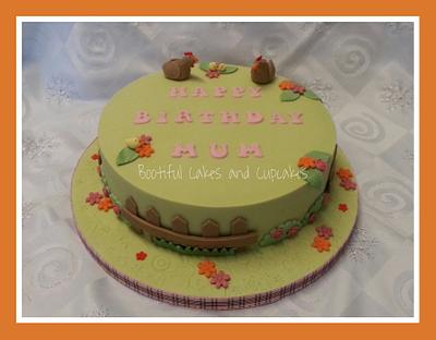 gardening and chickens - Cake by bootifulcakes